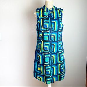 Boden Button Up Sleeveless Collared Dress